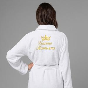 Женский халат с вышивкой 