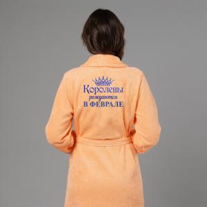 Женский халат с вышивкой  